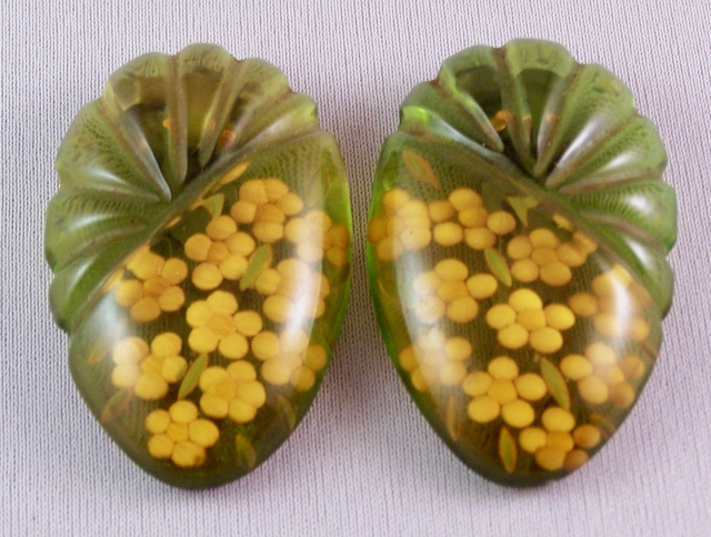 BP149 pr reverse carved lime juice dress clips